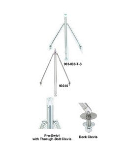 44'S.S.SKI Pylon W/swivl - 903009S