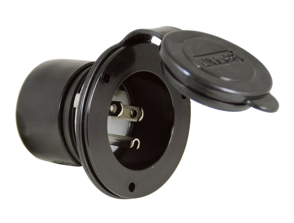 15A INLET BLACK