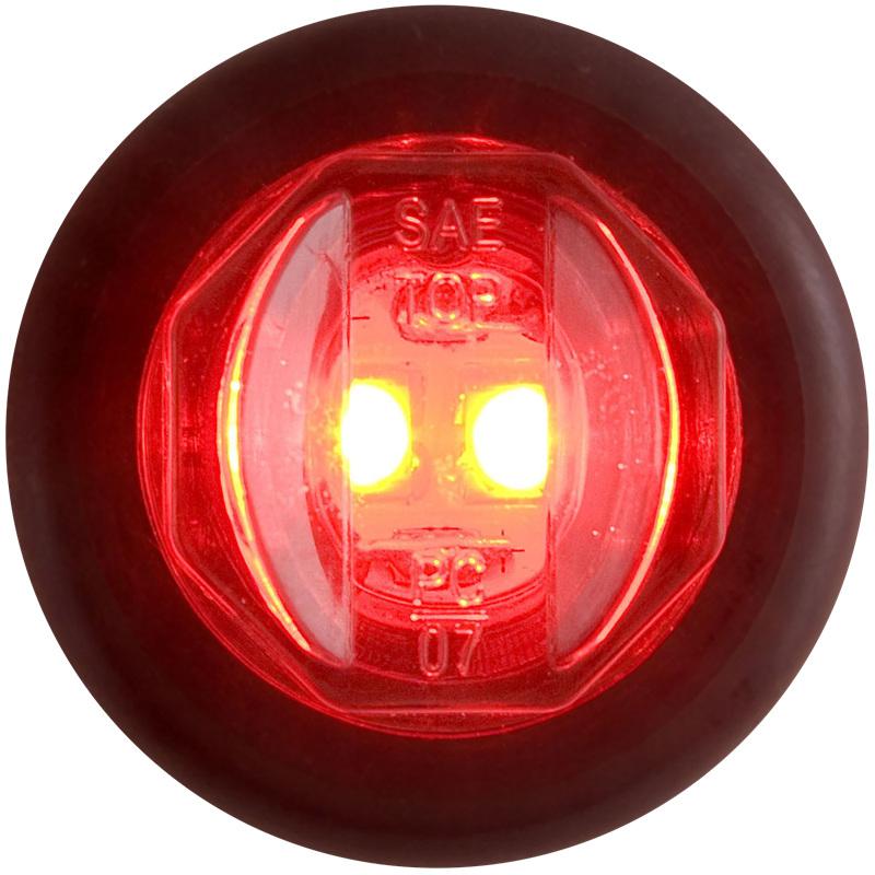 LED Uni-light W/grommet;red - MCL11RKB