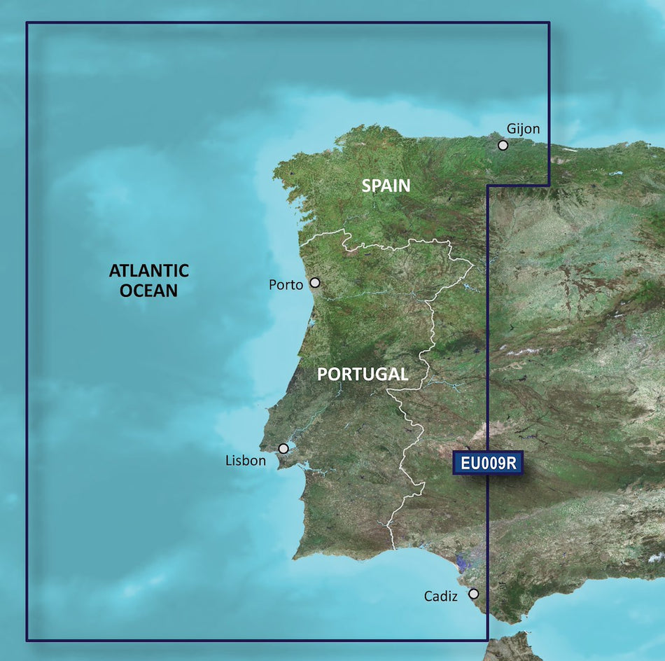 Garmin Carto G3V VEU009R - Portugal & NW Spain Map