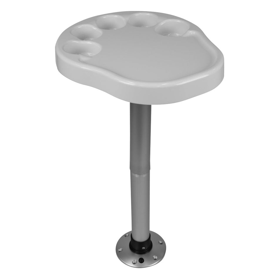 Party Platter Table White With Post - 3070710
