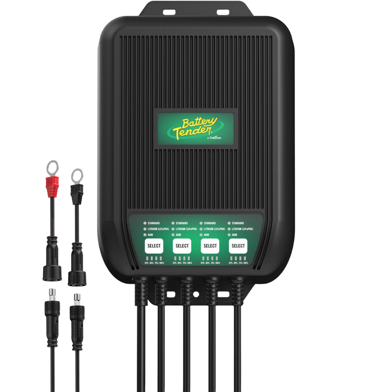 Battery Tender 0221009DLW 4 Bank 40A Marine Charger