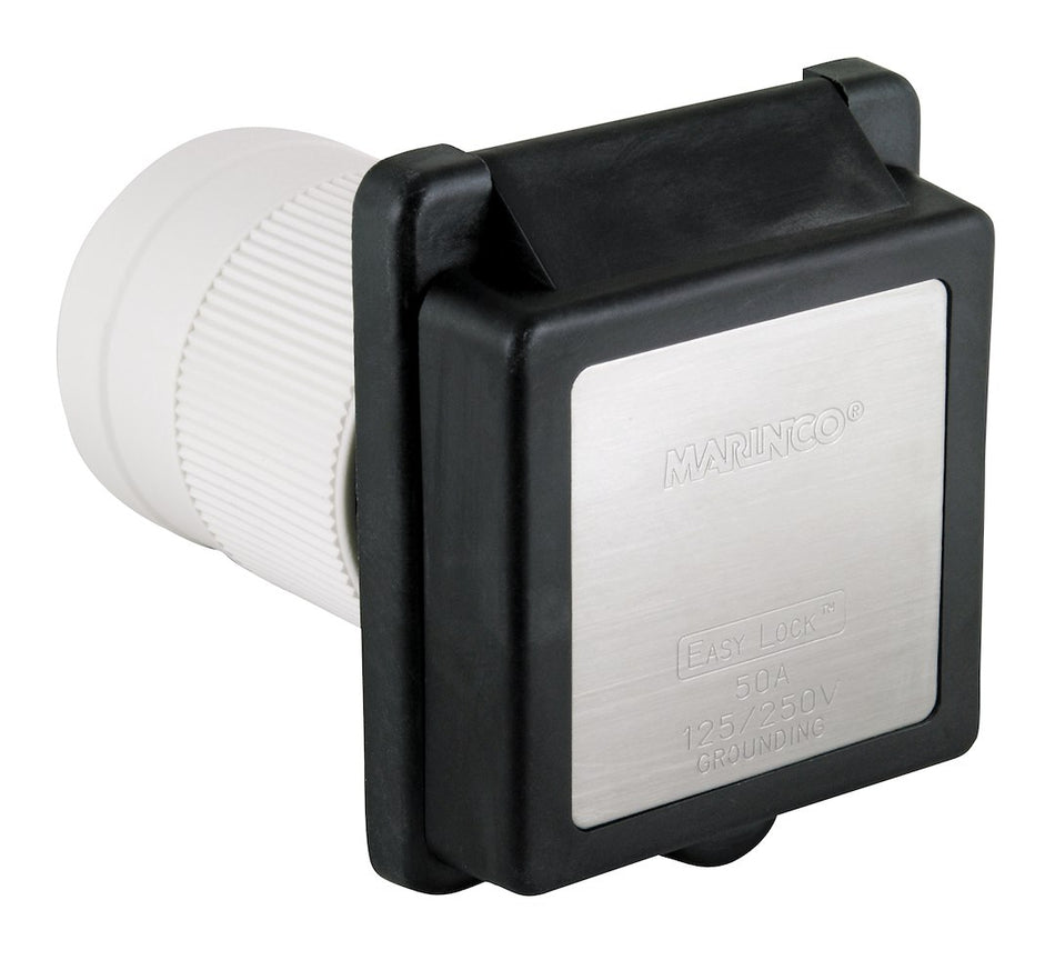 STD RV POWER INLET  BLACK