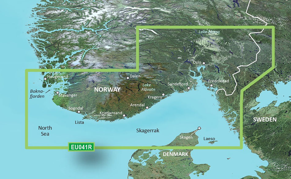 Garmin Carto G3V VEU041R - Oslo-Skagerak-Haugesu Map