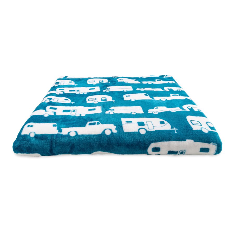 LIBATC - FLEECE BLANKET  BLUE  QUEE