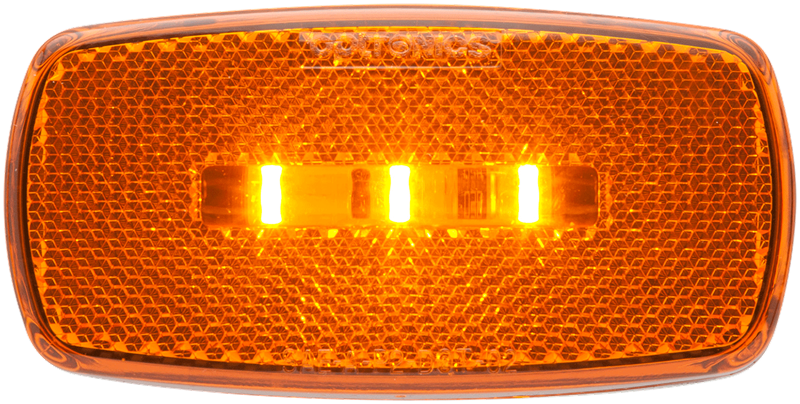 LED Mark Light;oval;blk Bse;amb; - MCL32ABBP