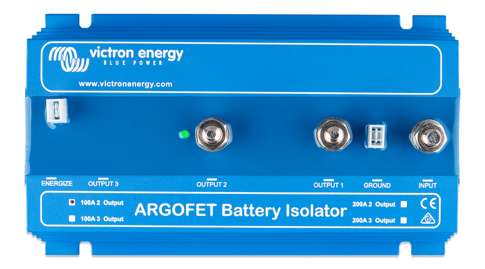 Victron Energy ARG1002010 Battery Isolator - 100A for 2 Batteries