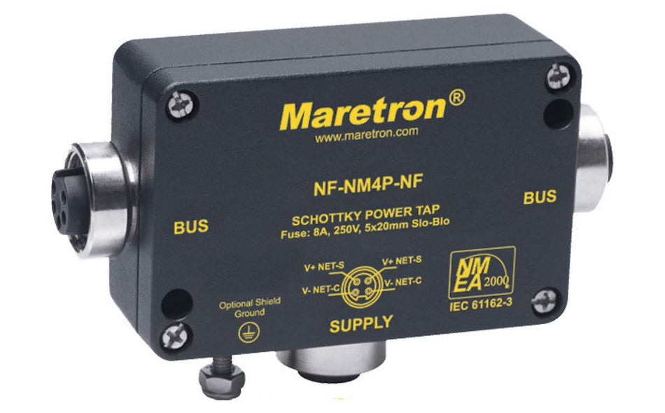 Maretron Nf-nm4p-nf Mini Powertap Female-female With Fuses