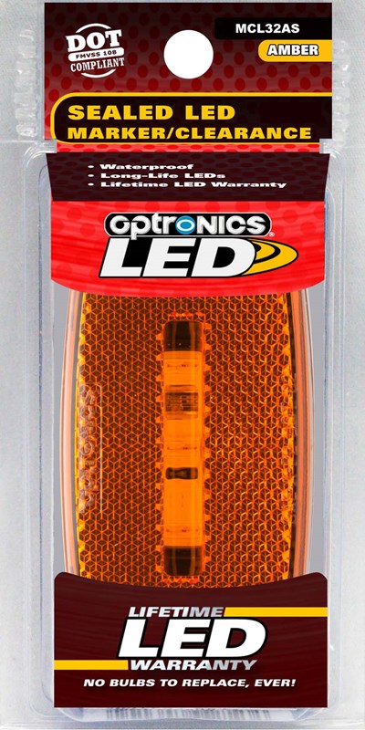 LED M/c;oval;wht; Amb - MCL32AS