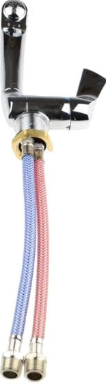 FAUCET CHROME W/HOSES 1PK