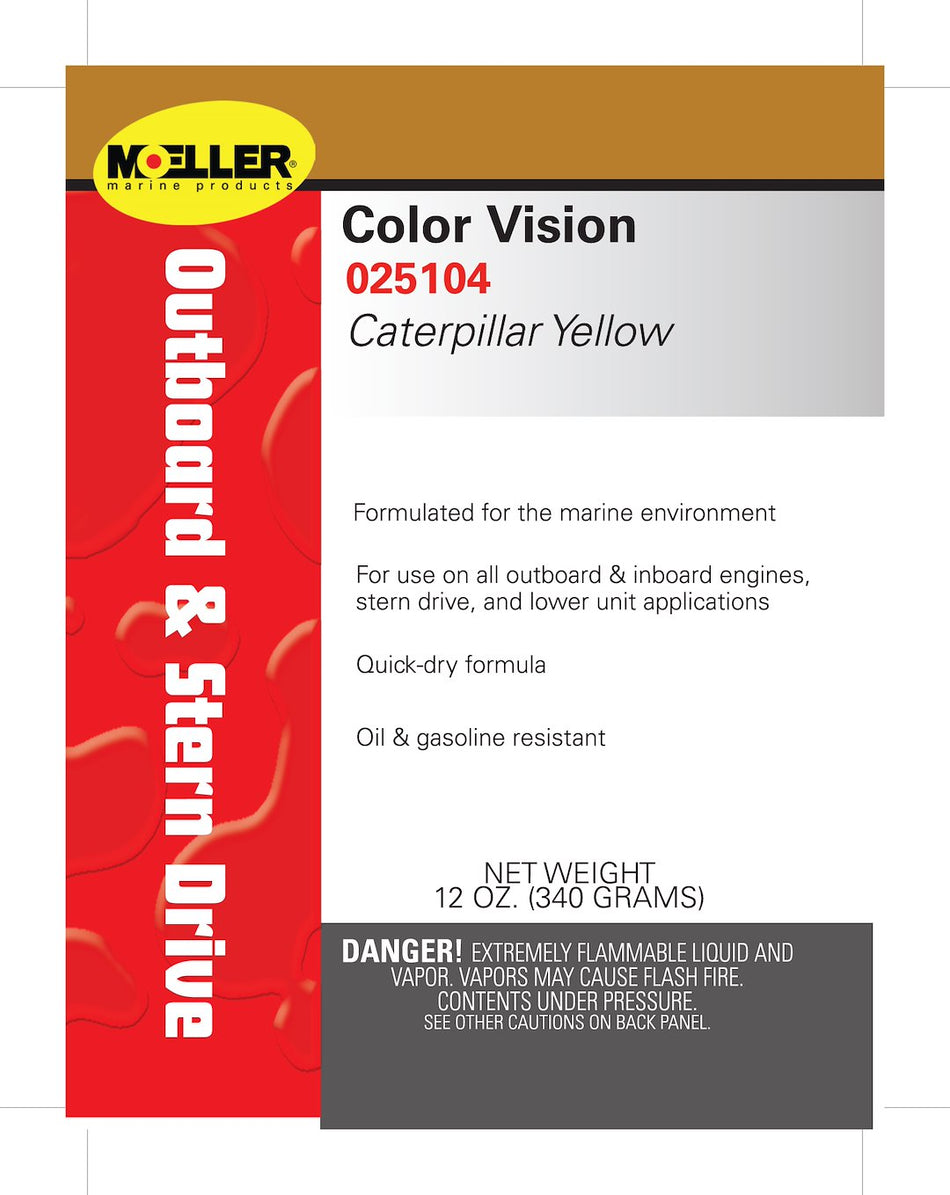 CLR/VSN CATERPILLAR YELLOW