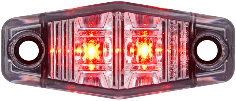 LED Mark W/ Clear Lens;mini;red - MCL13CR2B