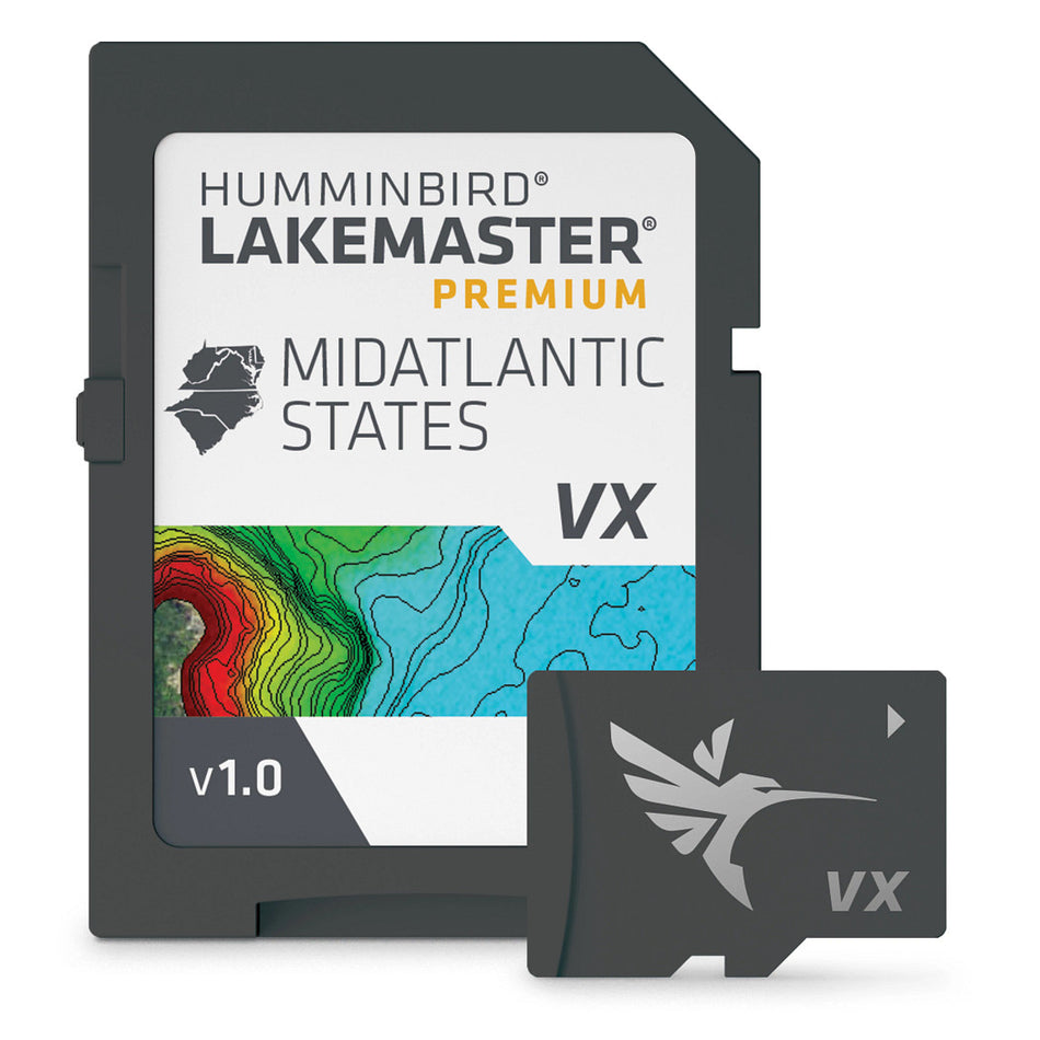 Humminbird Lakemaster Vx Premium Mid-atlantic States Microsd