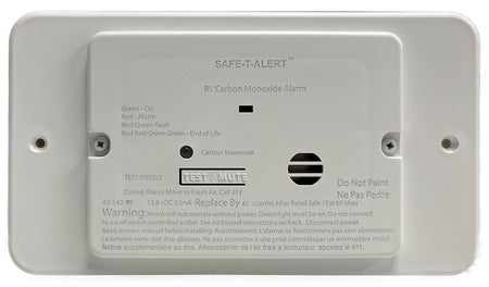 MTI Industry Carbon Monoxide Alarm - Part Number 62542WTTR in White Flush Design