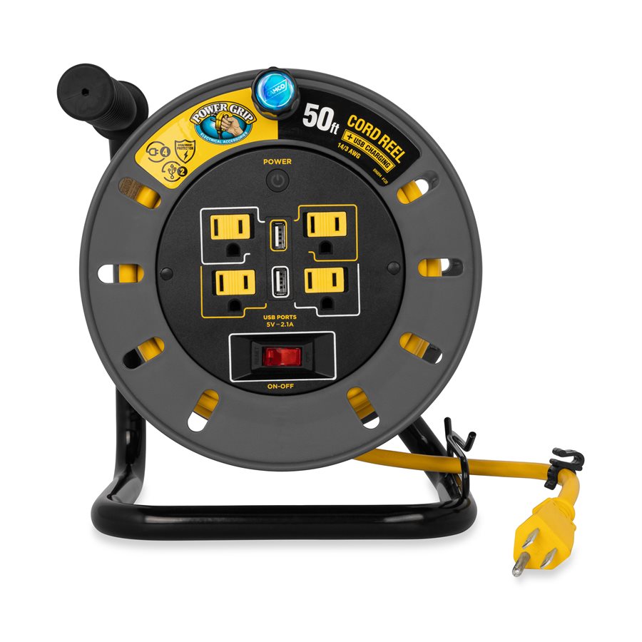 POWERGRIP  EXTENSION CORD REEL  50'