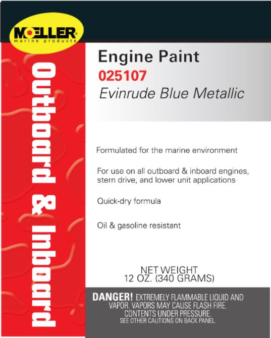 EVINRUDE BLUE METALLIC