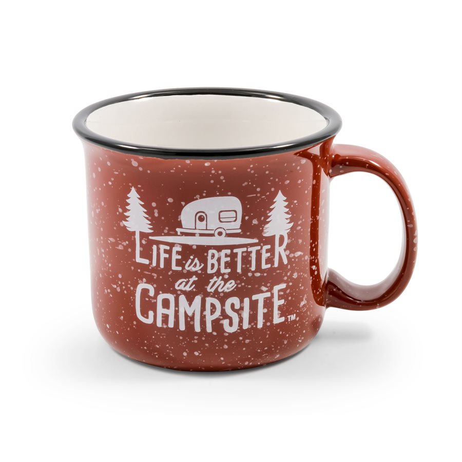 LIBATC- MUG  SPECKLED RED