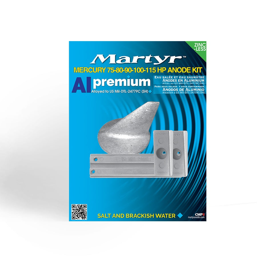 Mercury 75-80-90-100-115 Anodes Kit - M75115KITA