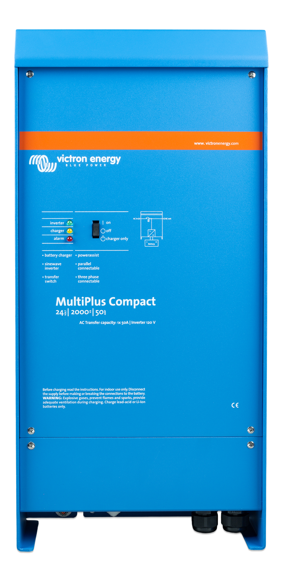 Victron Energy CMP2422001 Multi+Compact 24V 2000VA 50A Charger