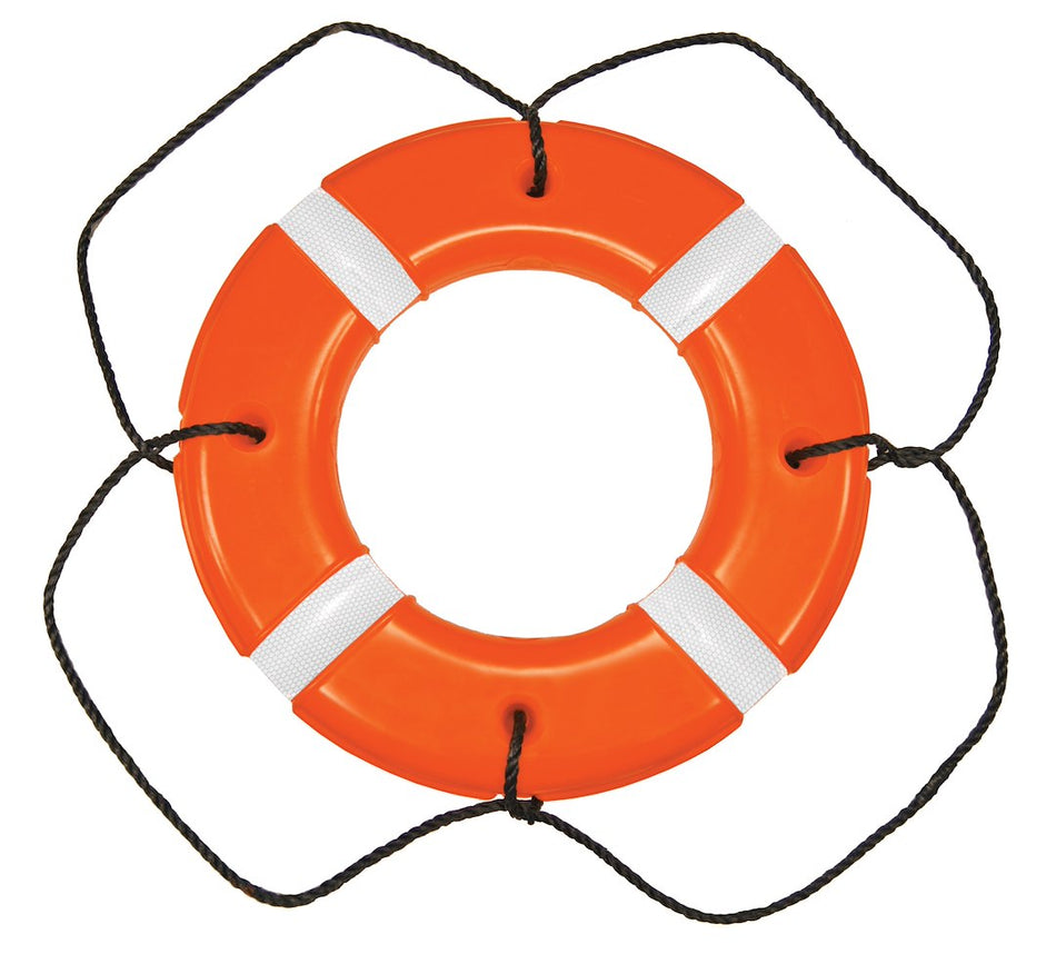 30' Orange Polyeth Shell Life Ring - 571