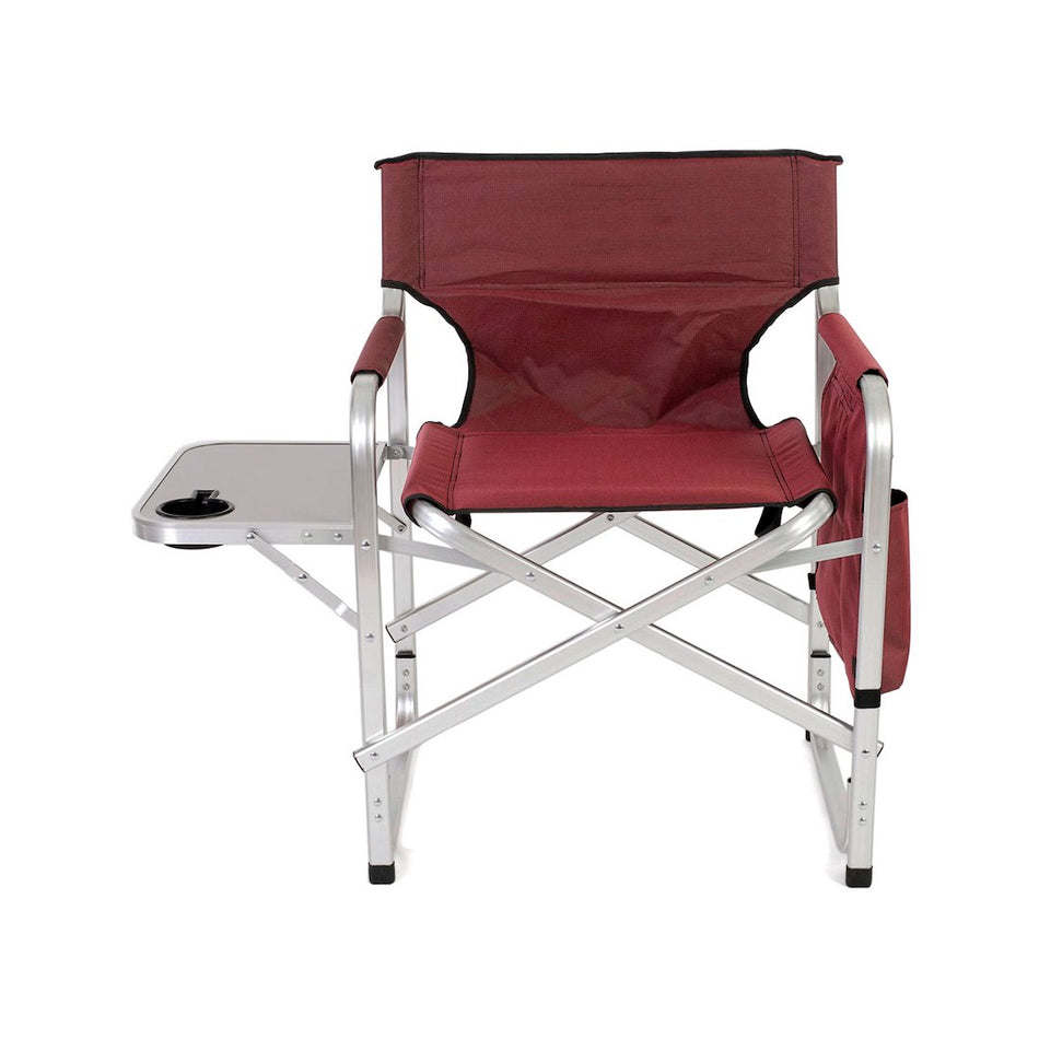 DIR CHAIR BURG W/TRAY/BAG