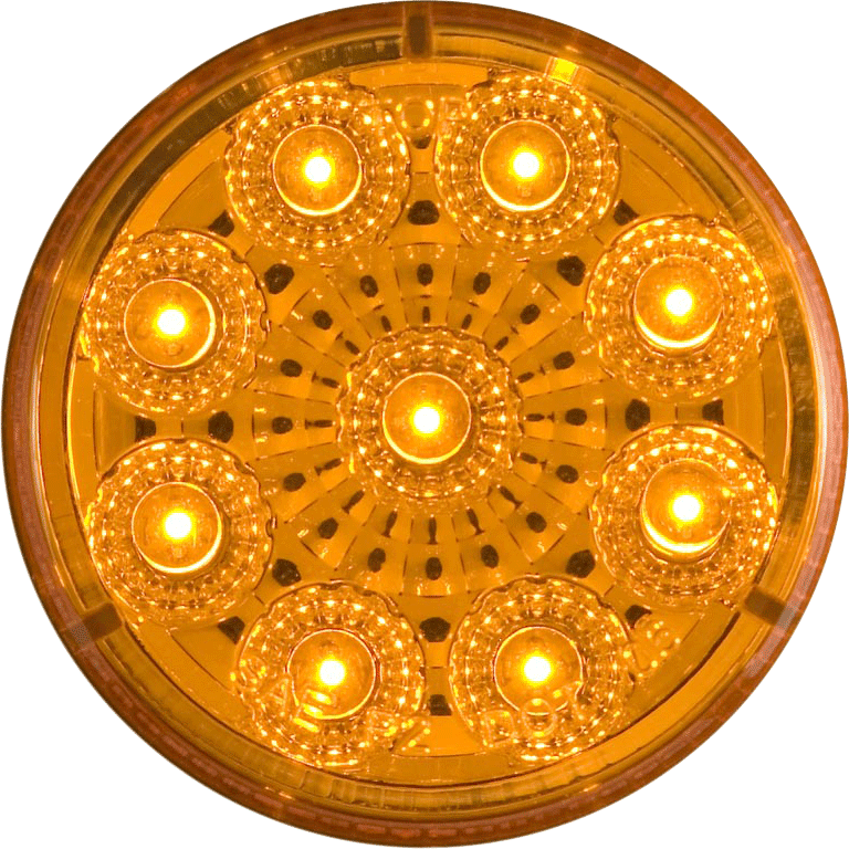 LED Miroflex 2'RND;9 Diode;amber - MCL50AB