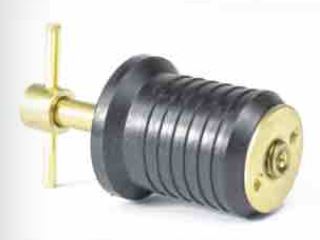 DRAIN PLUG - TWIST TURN BRASS 1'