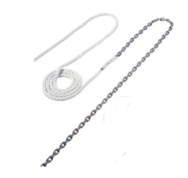 Maxwell 15' Of 5/16"" Ht Chain Splice To 150' Of 5/8"" Nylon Brait Line