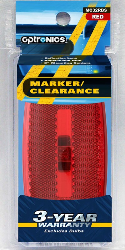 M/c; Oval;blk Base; Red - MC32RBS