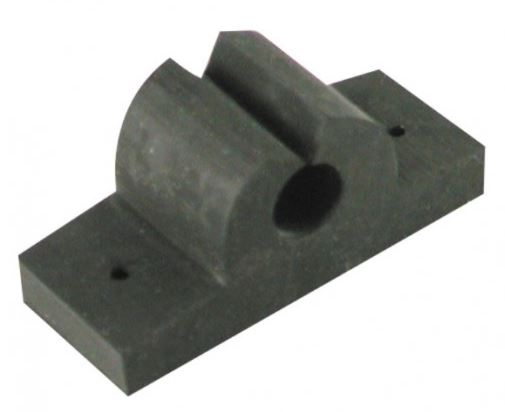 3/8' BLACK RUBBER TOOL/ROD HOLDER