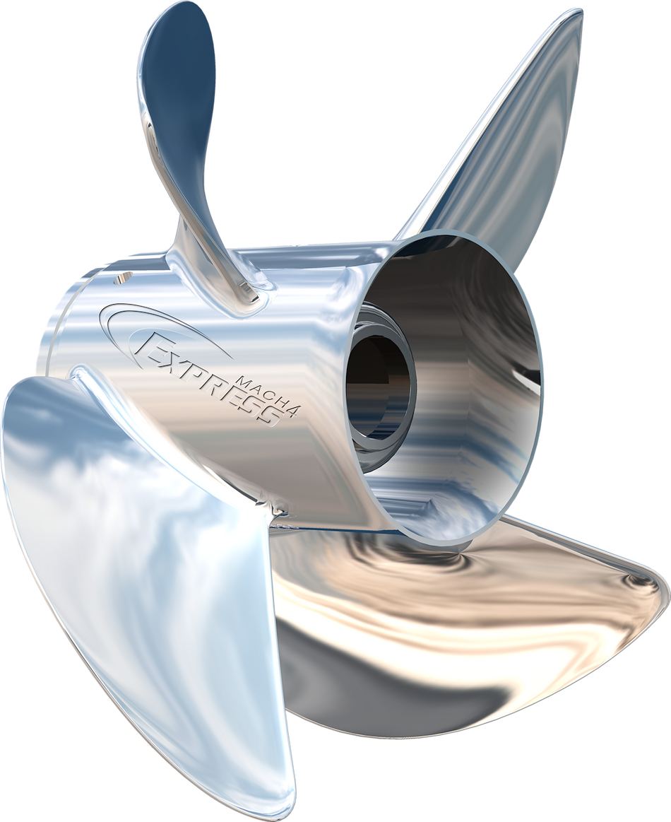 Turning Point 13.25x17 ExpressMach4 4B RH SS Prop - High-Performance Marine Propeller