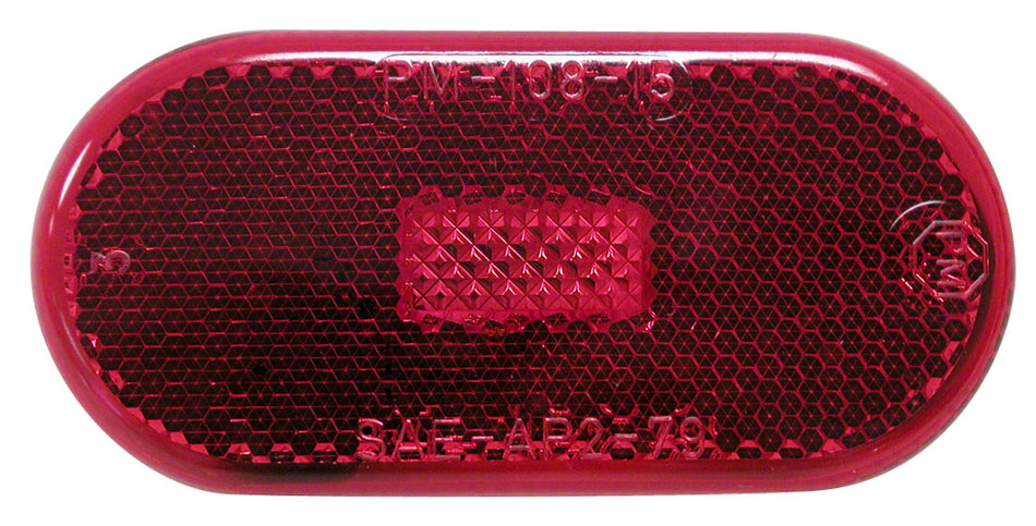 Oval Clearance Light Red - V128R