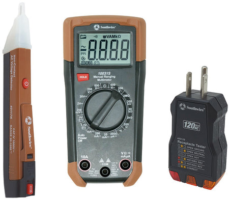 Southwire 10037K 3 Piece Electrical Test Kit - Essential Tools for Electricians