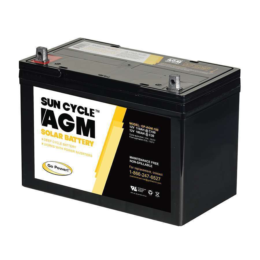 GP-AGM-100-12V: 100 AMP Hour 12 Vol - 76285