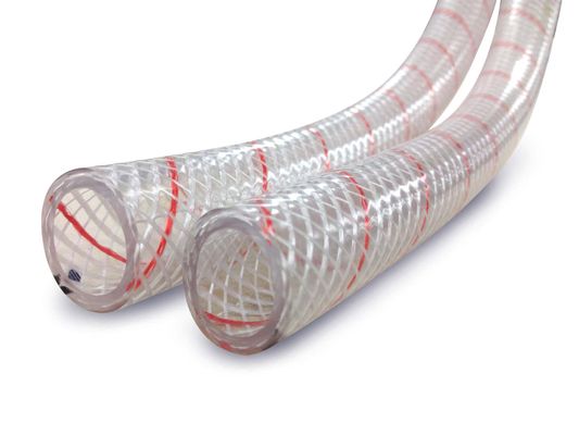3/4' Clr Reinf PVC W/red Tracer 50' - 161620346