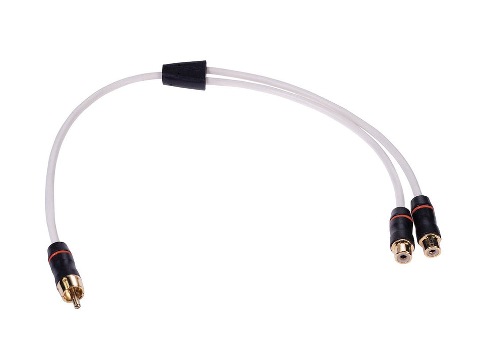 Fusion Ms-rcayf 1male-2female Shielded Twisted Rca Y-cable