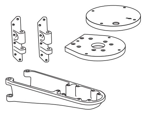 MAST MOUNT FOR FB150/250 SAT PHONE