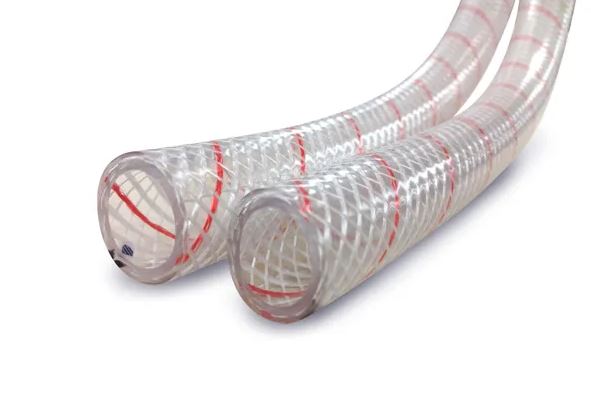 1 1/8' Clr Reinf PVC W/red Tracer - 161621180S