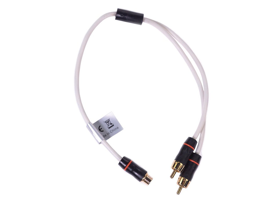 Fusion Ms-rcaym 1female-2male Shielded Twisted Rca Y-cable