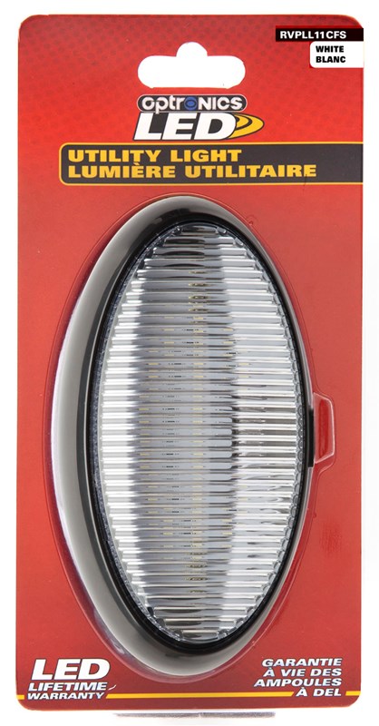 LED Porch;oval;black:clear - RVPLL11CFS
