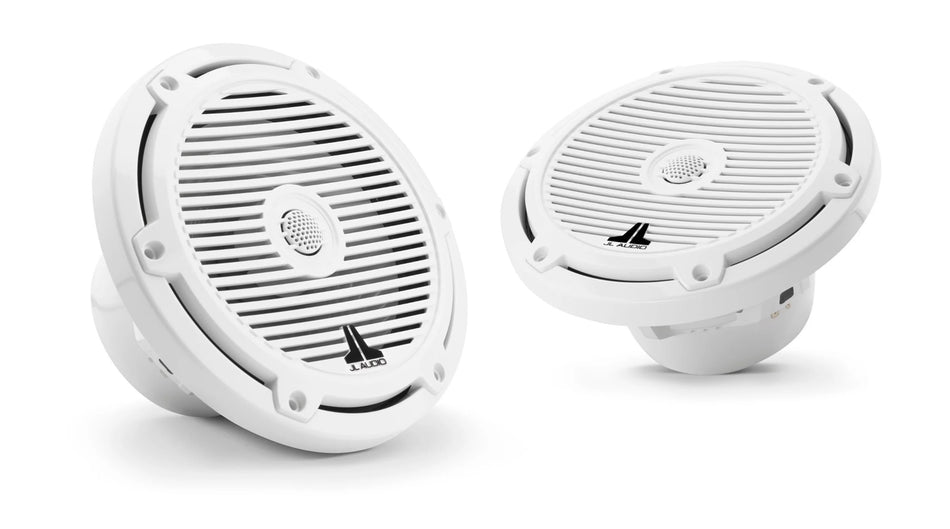 JL Audio M3 7.7in Coaxial Speakers White Classic Grille