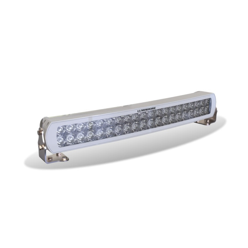 Lumishore 20in Curved White LED Lightbar for Marine Use - 12/24VDC