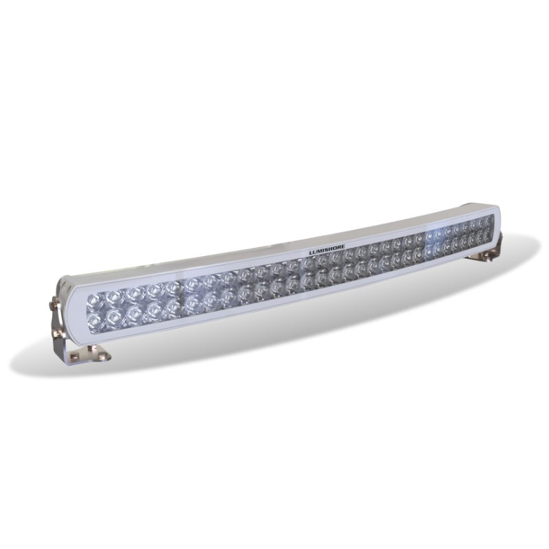 Lumishore 30in Curved White LED Lightbar with White Housing for Marine Applications (Part #010-04463-00)