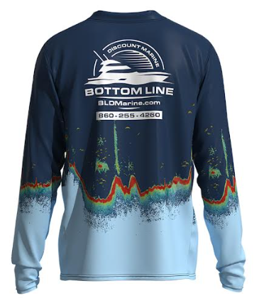 Long Sleeve Sonar Shirt Light Blue – Support a Cause While You Fish
