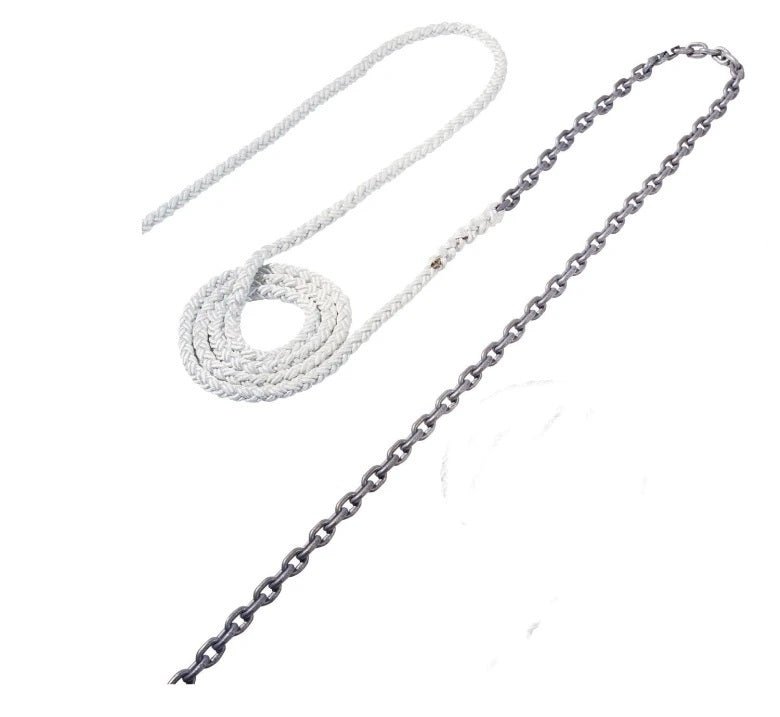 Maxwell 20' Of 5/16"" Ht Chain Splice To 200' Of 5/8"" Nylon Brait Line