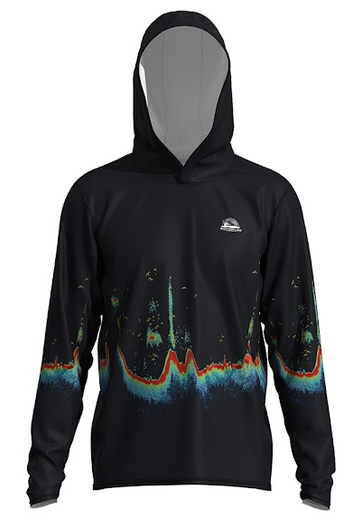 Long Sleeve Sonar Shirt Light Black – Support a Cause While You Fish