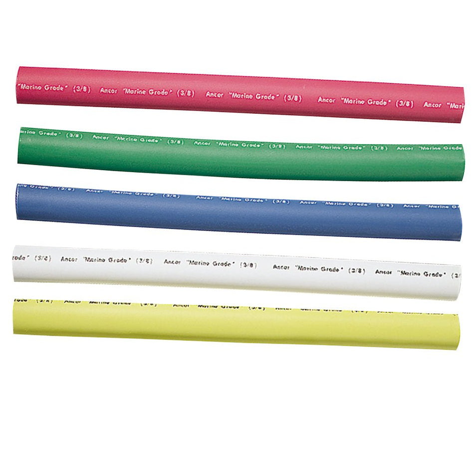 Ancor Adhesive Lined Heat Shrink Tubing - 5-Pack, 6", 12 to 8 AWG, Assorted Colors