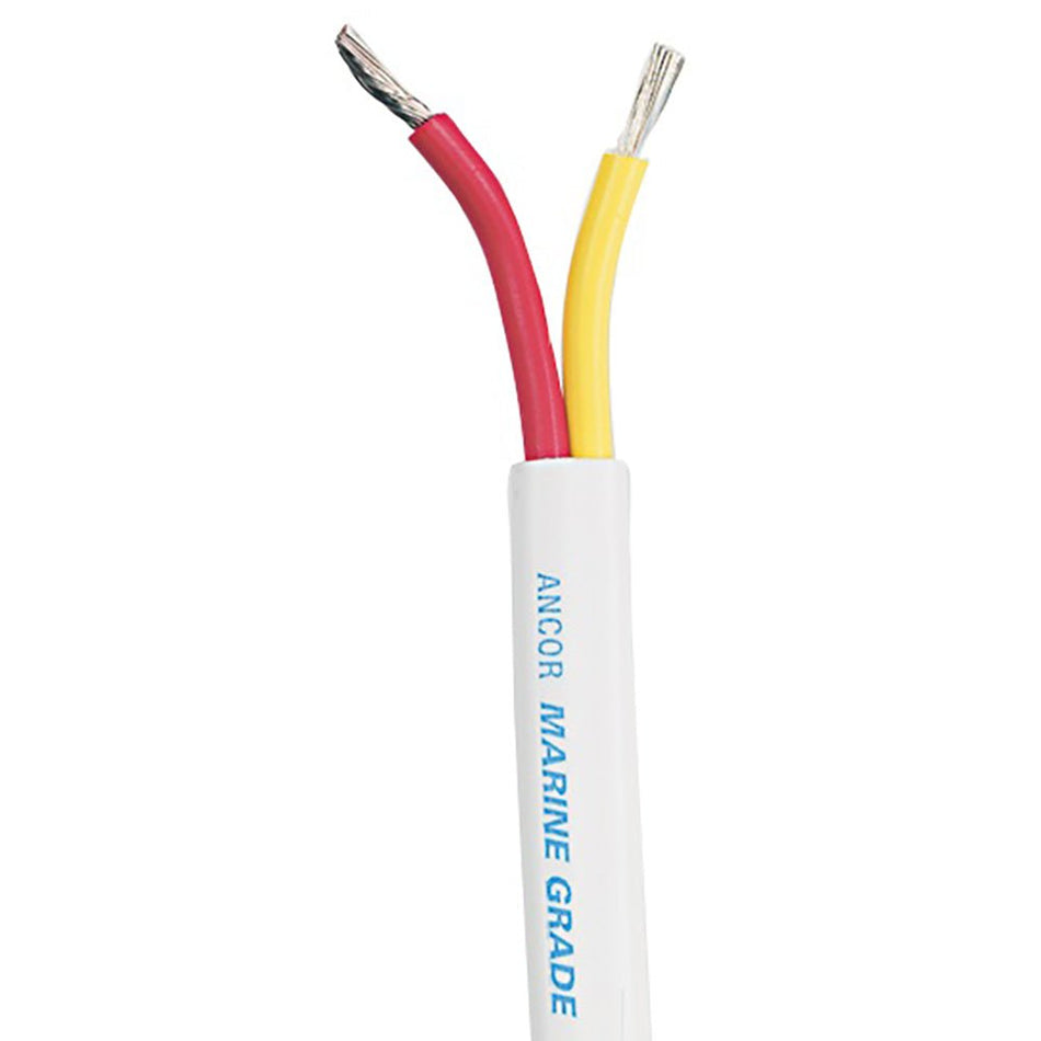 Ancor Safety Duplex Cable - 8/2 AWG - Red/Yellow - Flat - 100' - 123910