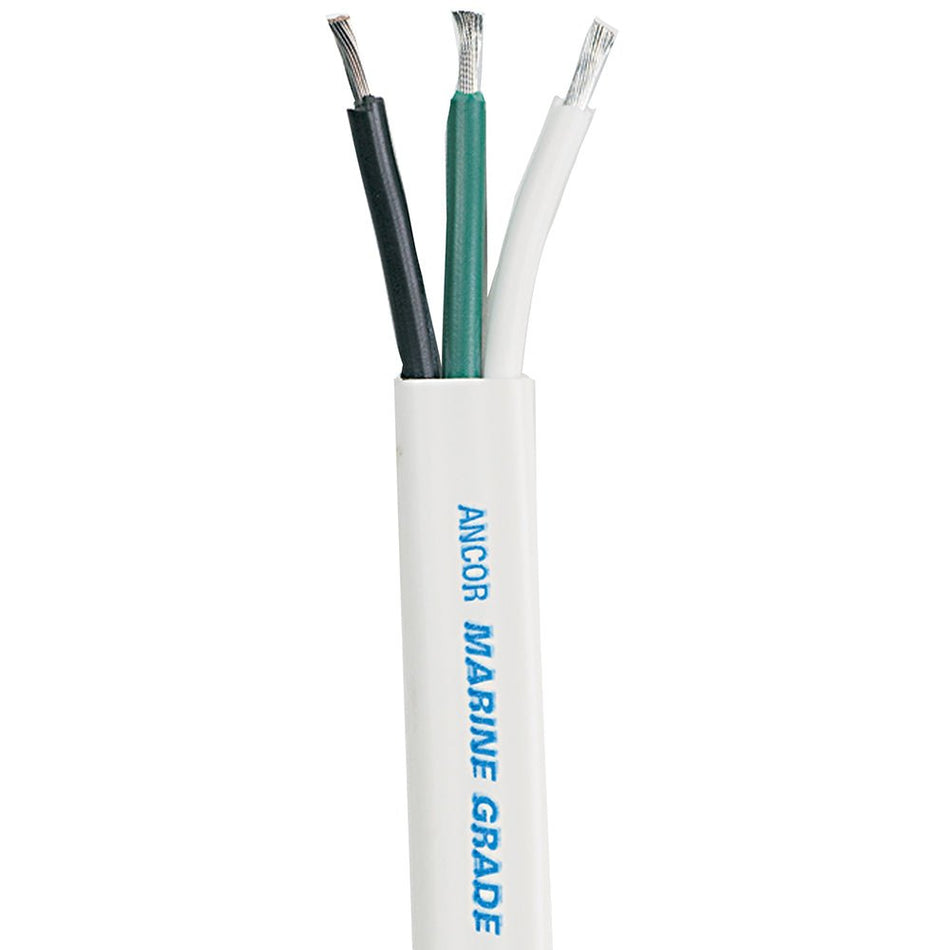 Ancor White Triplex Cable - 6/3 AWG - Flat - 100' - 130710