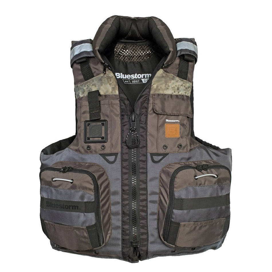 Bluestorm Classic Adult Fishing Life Jacket - Legendary Driftwood - L/XL